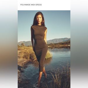 Zara Polyamide Midi dress